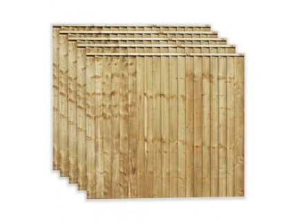 6ft x 1ft Featheredge Closeboard Fence Panels(Pack)