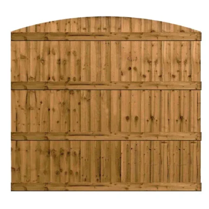 6ft x 5ft Featheredge Dome Fence Panel