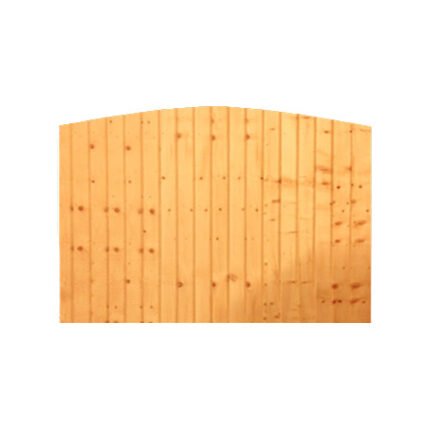 6ft x 6ft Featheredge Dome Fence Panel