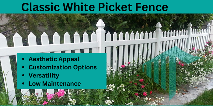 Classic White Picket Fence