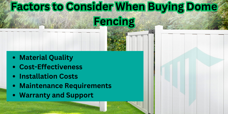 Top Dome Fencing Materials to Consider