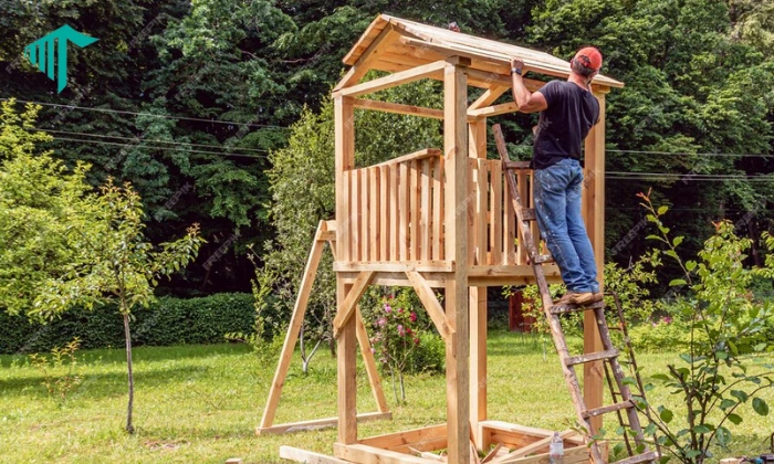 wooden play house